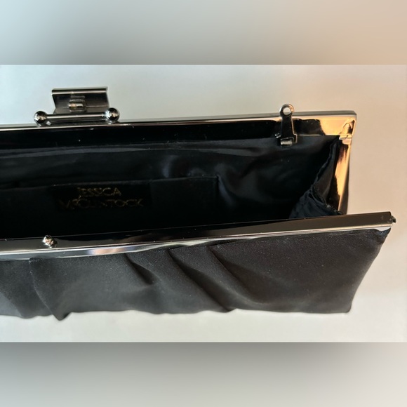 Jessica McClintock Women's Blaire Satin Frame Evening Clutch Handbag - Picture 6 of 6